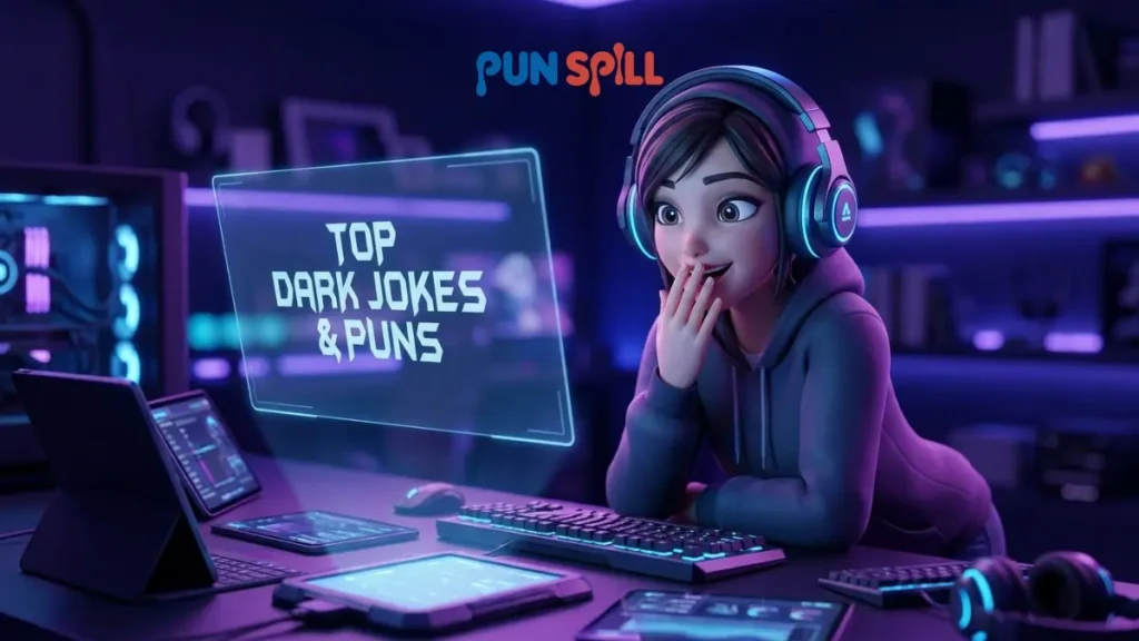 Scrolling Through the Top Dark Humor Jokes and Puns