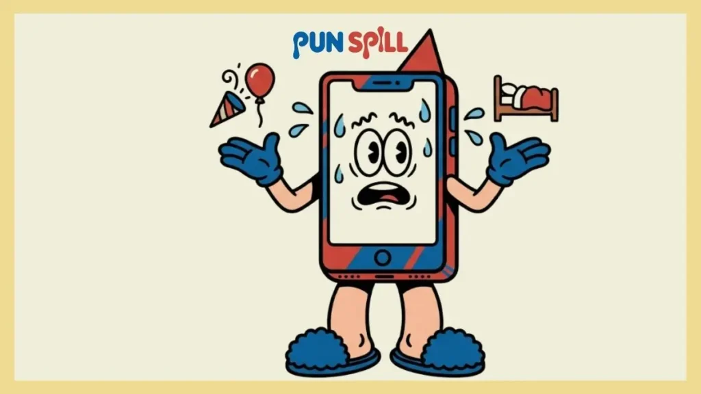 A retro cartoon detective squinting through a magnifying glass at a blank smartphone screen to figure out what WYO means.