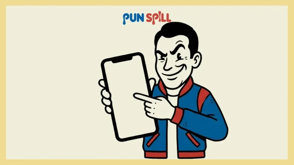 A smug character aggressively typing on a blank phone, preparing a sarcastic reply to an SMH text message.