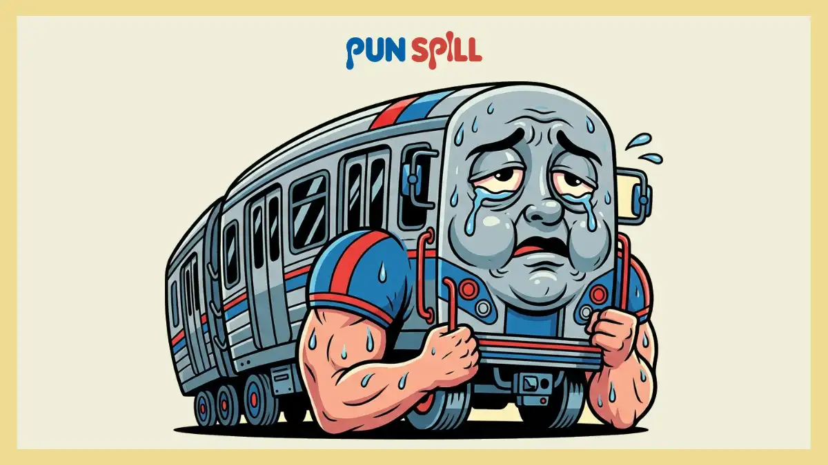 A crying cartoon Ferris wheel looking into an empty wallet, representing expensive parking and Chicago puns.